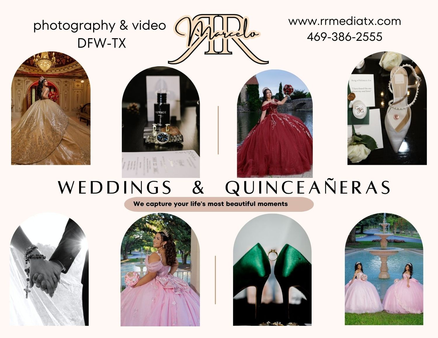 photography and video for Quinceañeras and Weddings - R & R Marcelo DFW