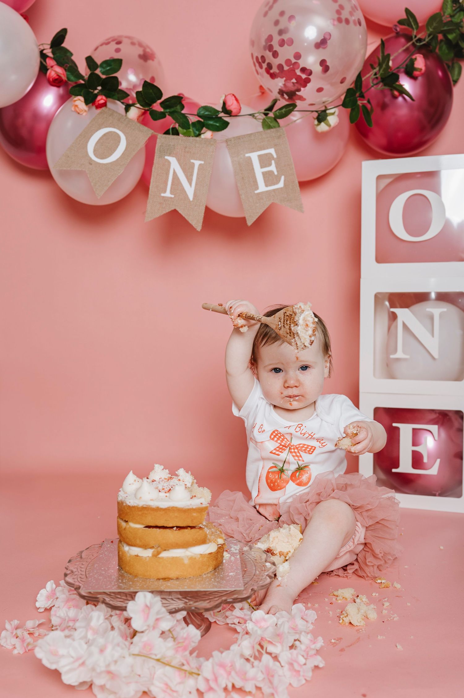 First Birthday Cake Smash - Falkirk Photographer