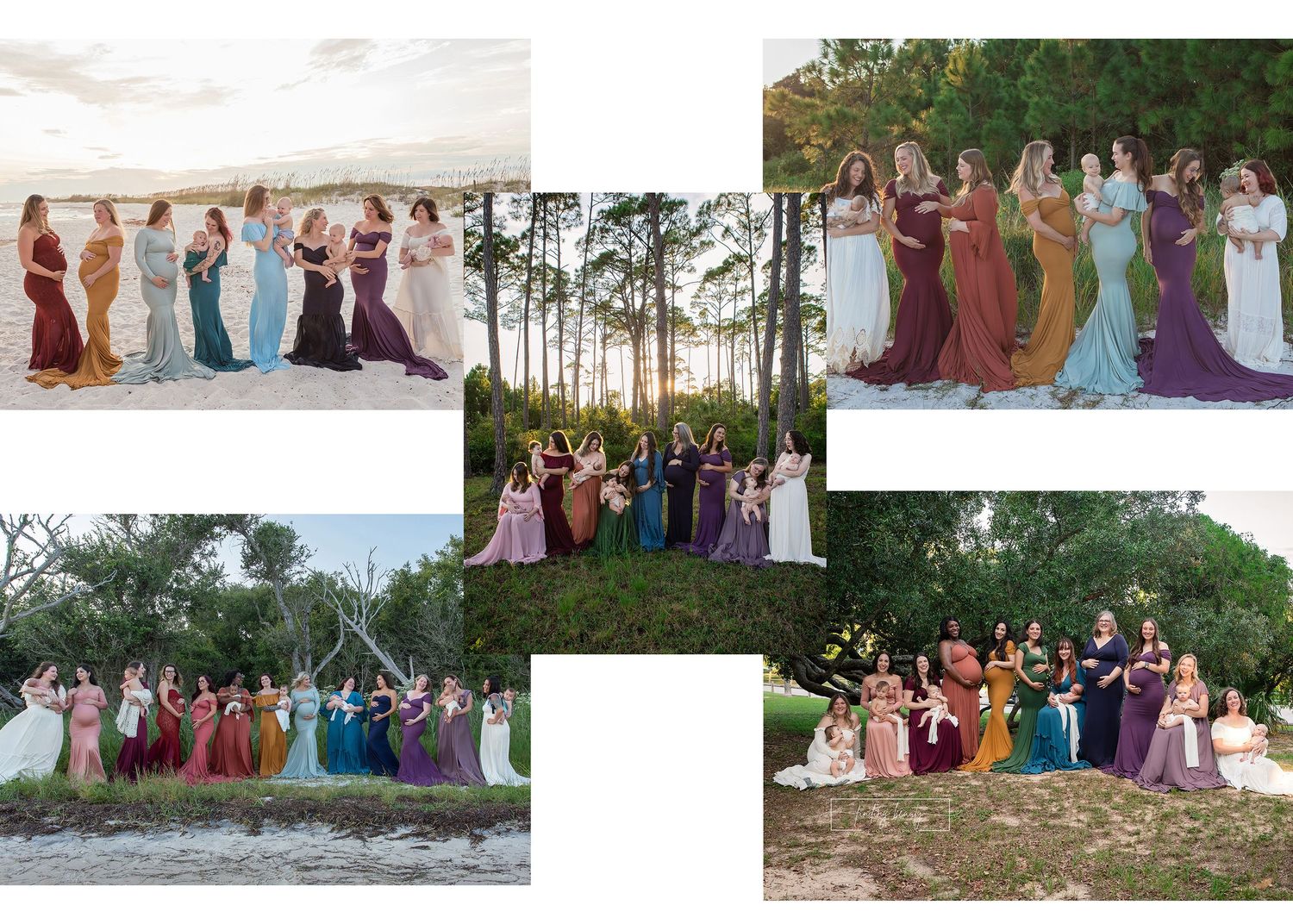 Rainbow Maternity Photography session in Gulf Breeze, Florida. Pensacola Maternity Photographer. Pregnancy After Loss.  Rainbow Baby