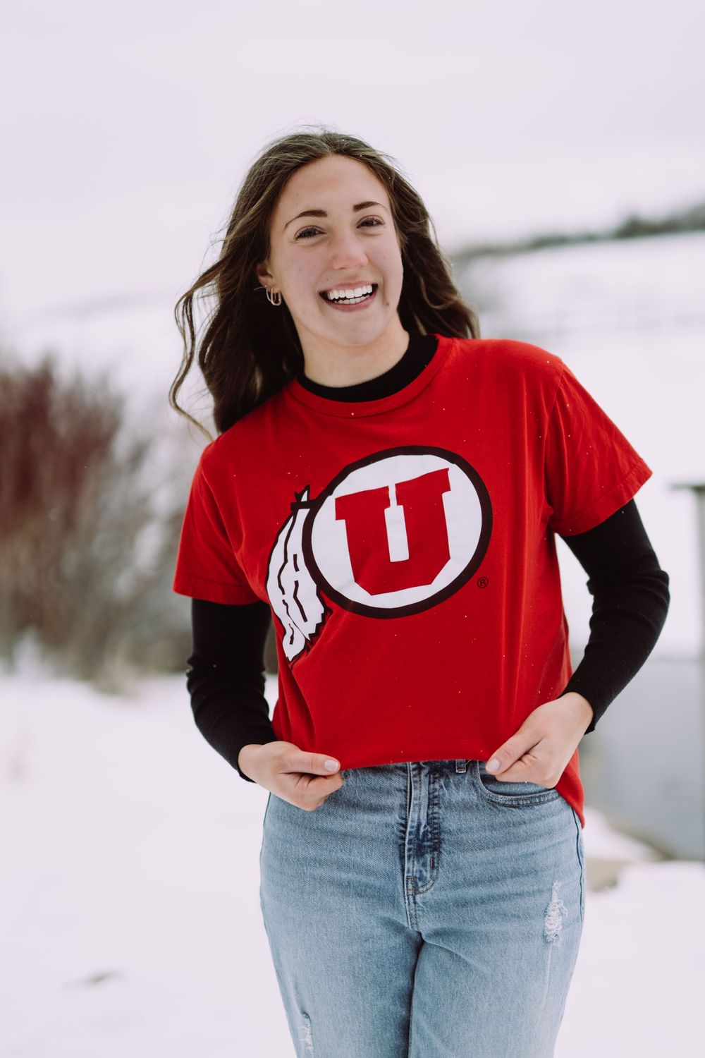 u of u senior picture with Michelle Deppe Photography in Salt Lake City, utah.