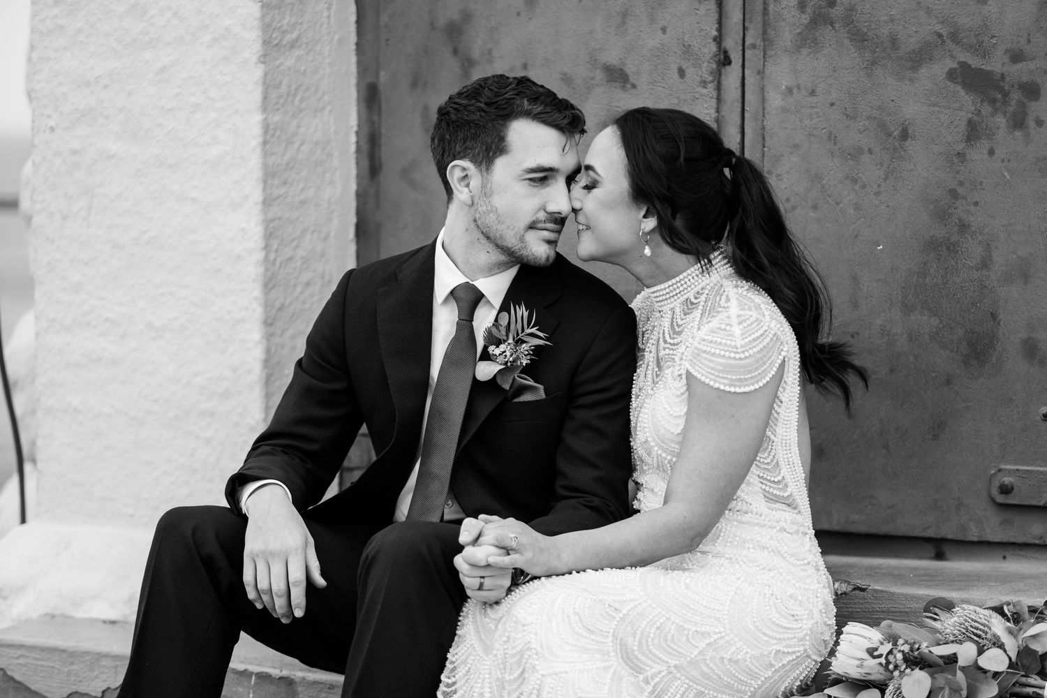 Wedding photography at Rottnest Island lighthouse. Fremantle wedding photographer for intimate weddings and elopements.