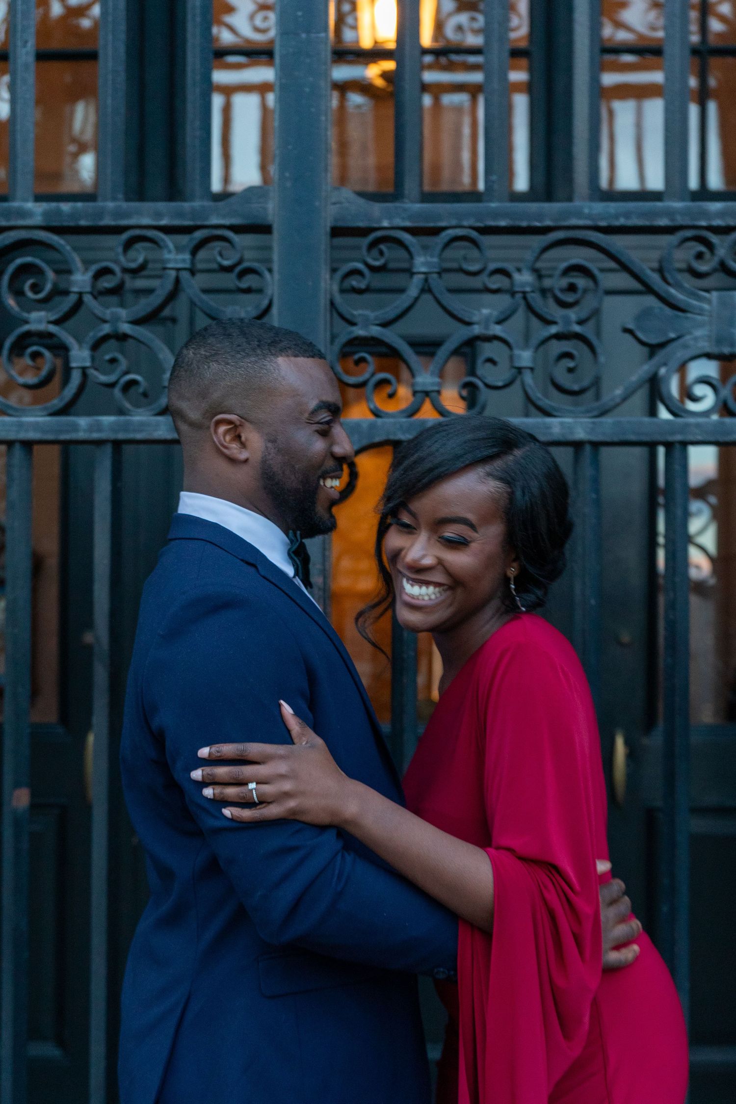 couple smiling