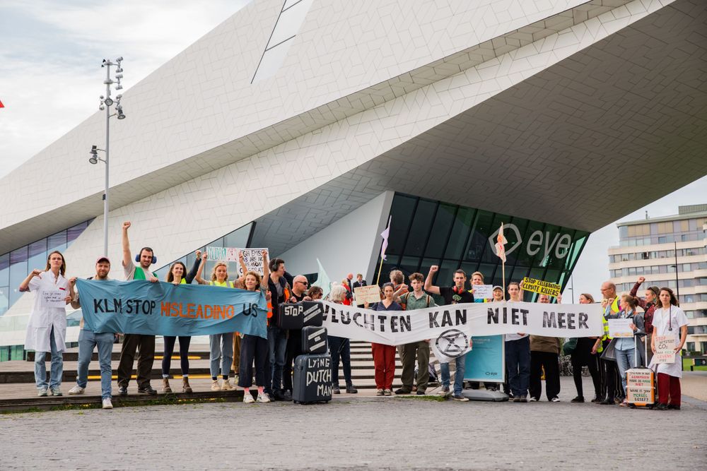 Demonstration at the Eye Museum of Amsterdam