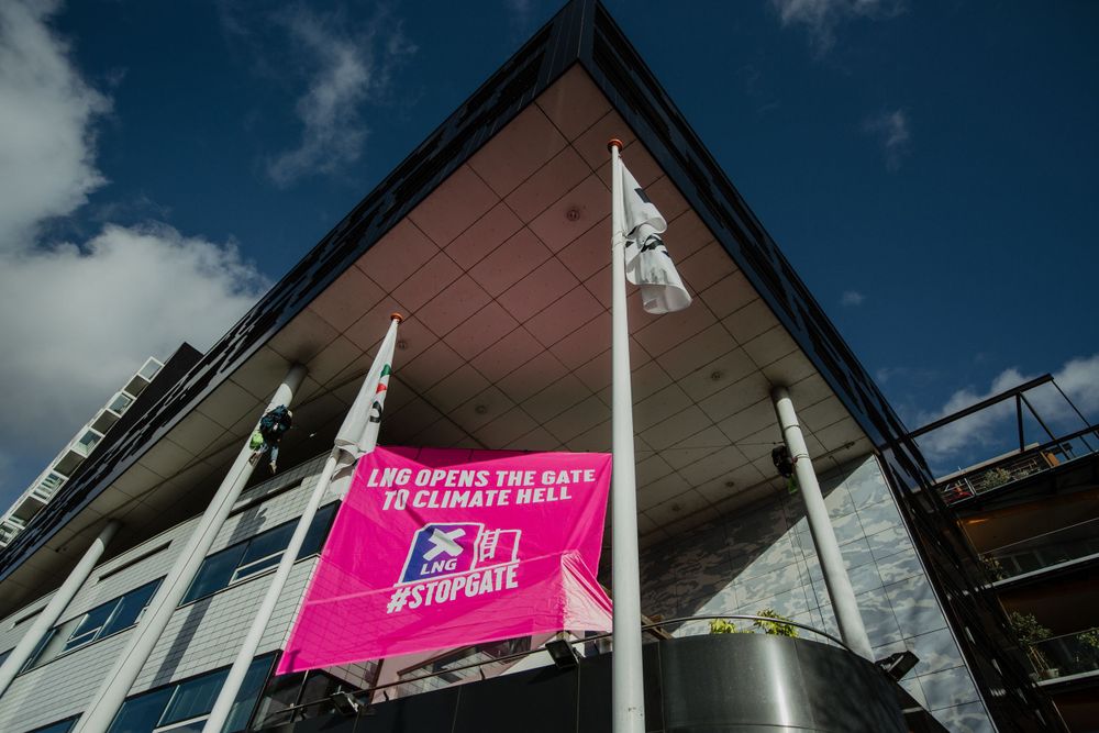 photo of a protest in Rotterdam