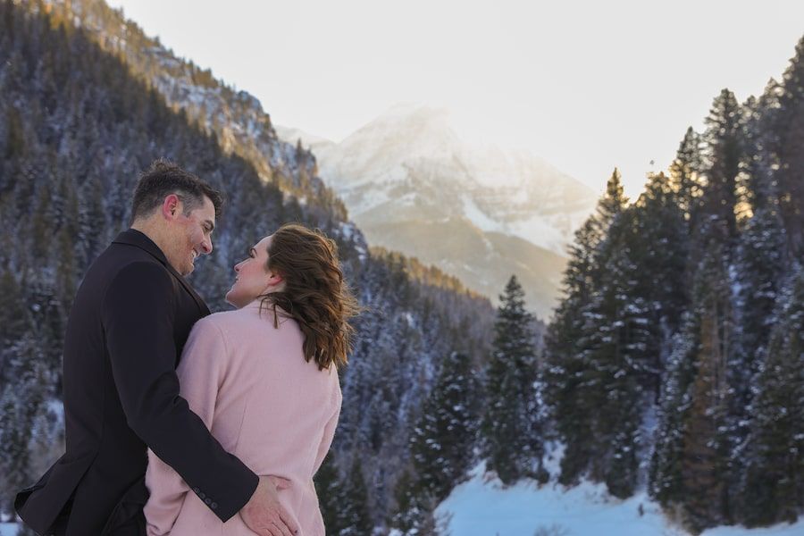 colorful elopement dress
