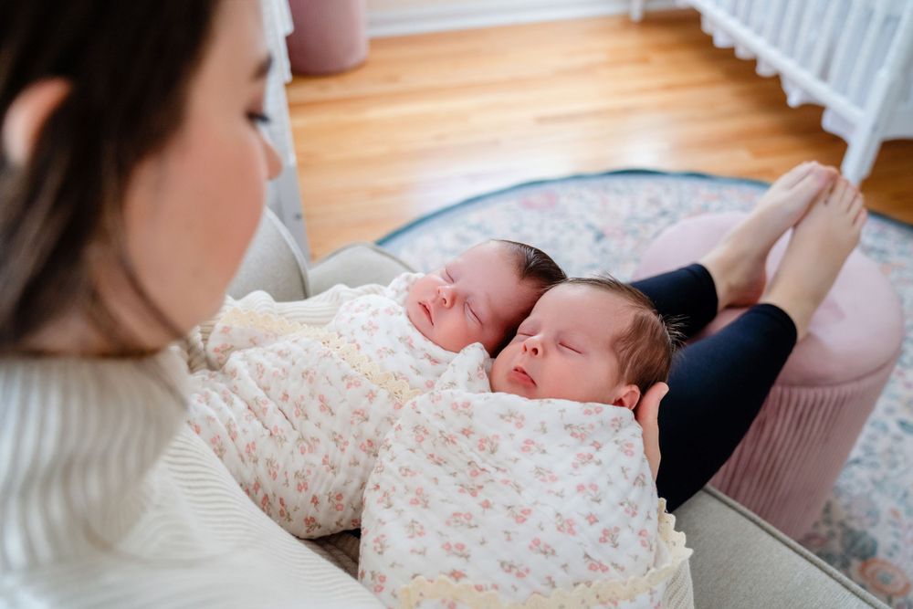 Boston Newborn Photographer. North Shore, Ma Newborn Photography.  Twin newborn Photography.