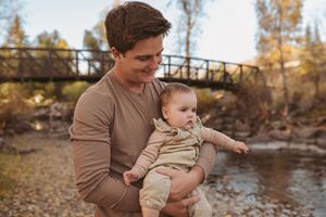 Fatherhood photo by Kristy Baker Photography, a local Steamboat Springs, Colorado photographer.