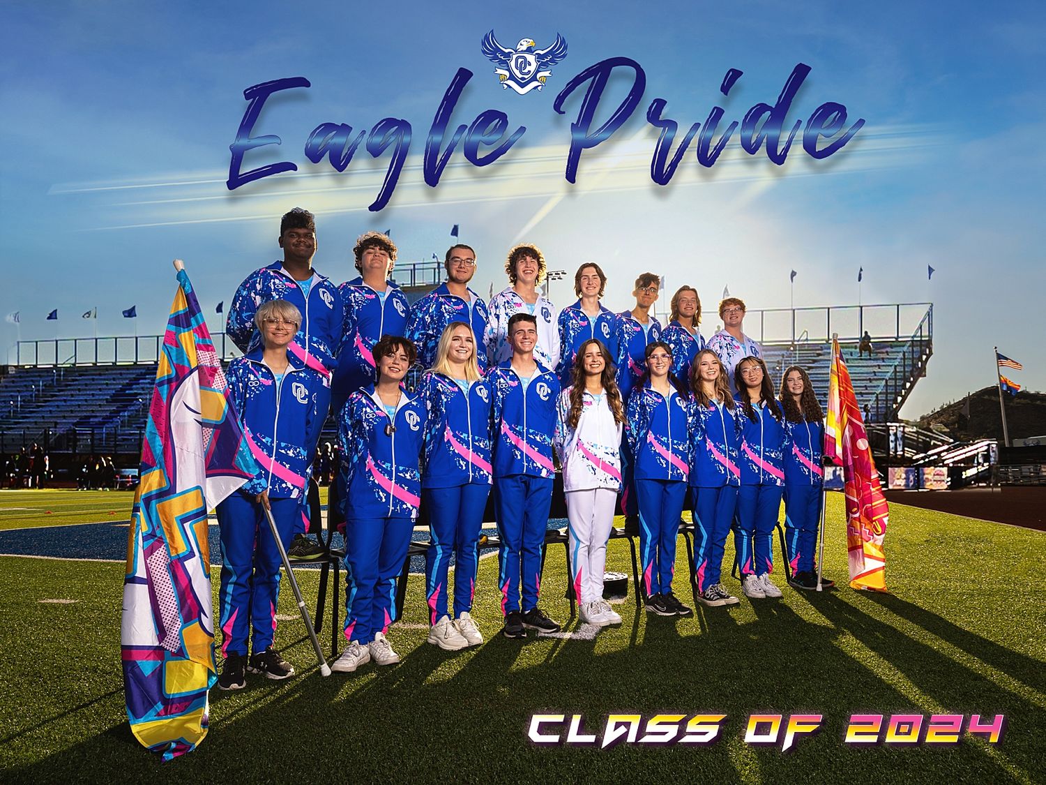 azmba pictures photos photographer Anjeanette Photography Phoenix AZ MARCHING Band Banner High School Senior Grad