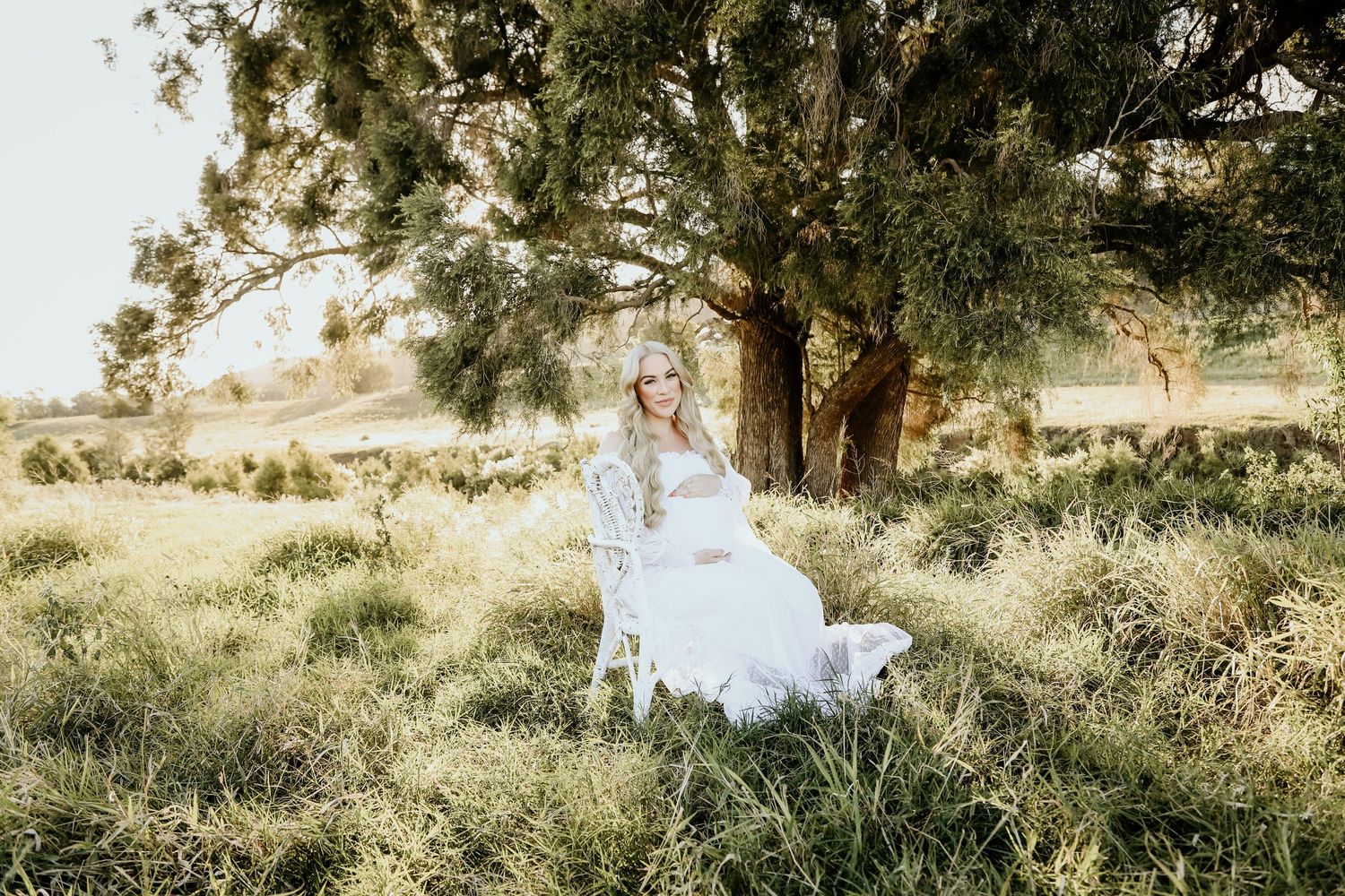 Stunner under a pine tree.