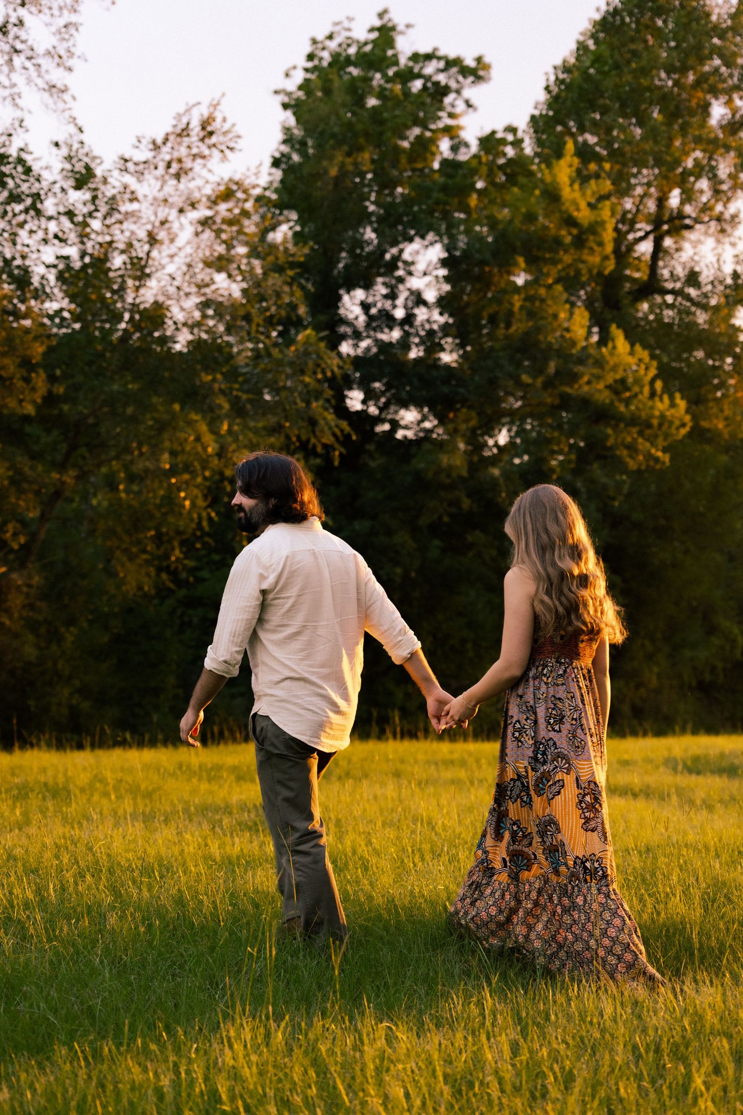 Couple photography session at sunset in Hoover Alabama.