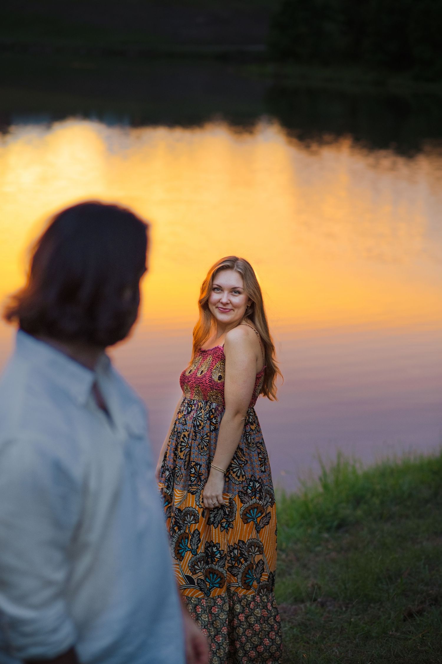 Creative intimate engagement poses in Hoover Alabama. Hoover Alabama photographers.