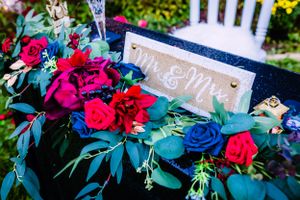 Bridal party table detail photo in Illinois Wedding