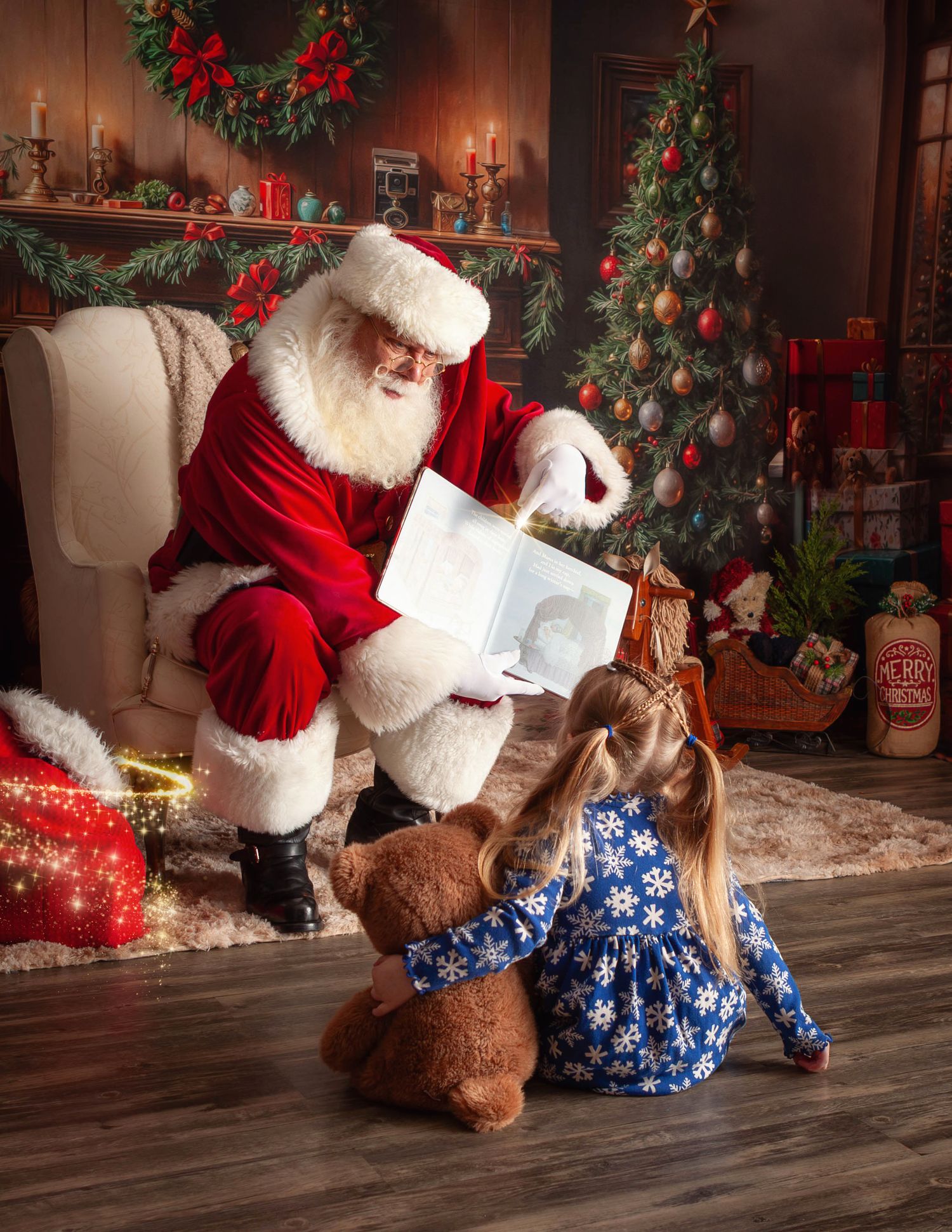 Santa Clause Experience Photo Session West Lafayette, Indiana