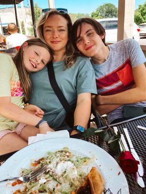 My favorite things; my kids and Mexican food