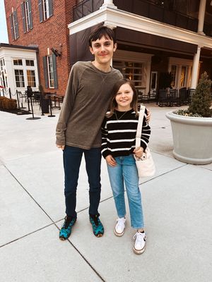 Dining out for Norah's birthday at Cambridge Square, Ooltewah