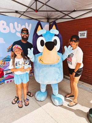 We love Bluey at the Chattanooga Lookouts with Amanda from Urso Photography