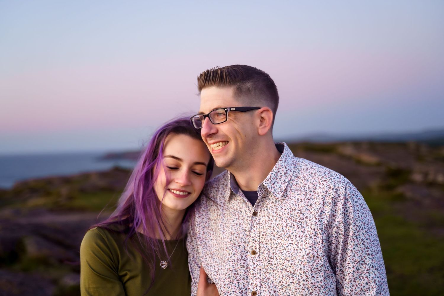 A love-filled moment of an engagement photoshoot, captured by top local photographer Jae Jin
