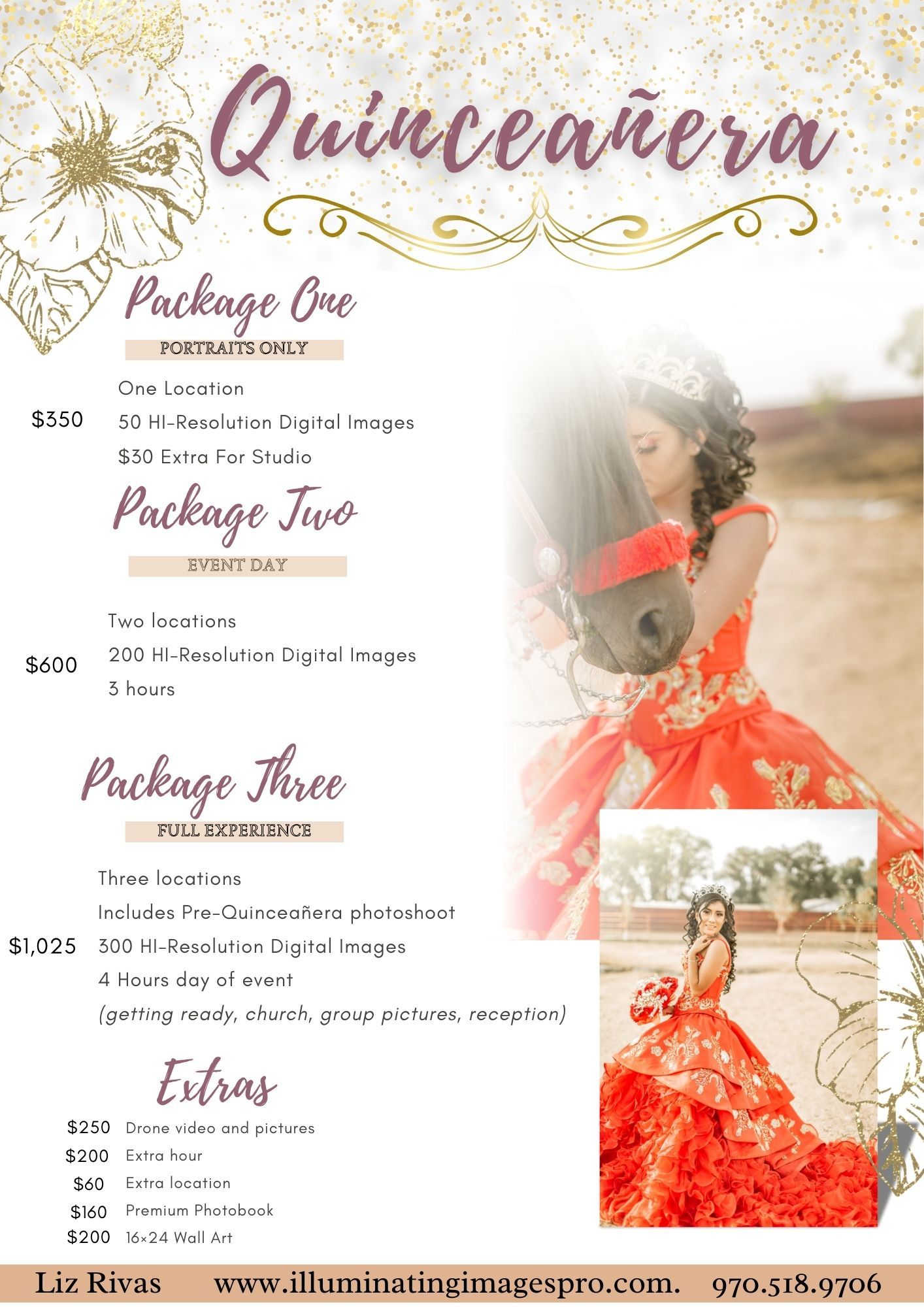 Quinceañera Photos in greeley colorado. prices for quinceañera located in colorado