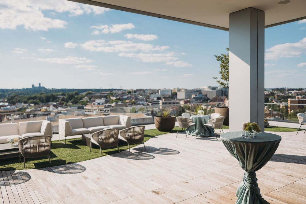 Highpoint 1333 rooftop decor Washington DC Wedding
