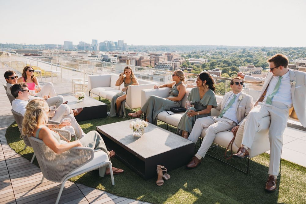 Washington DC Wedding party lounge