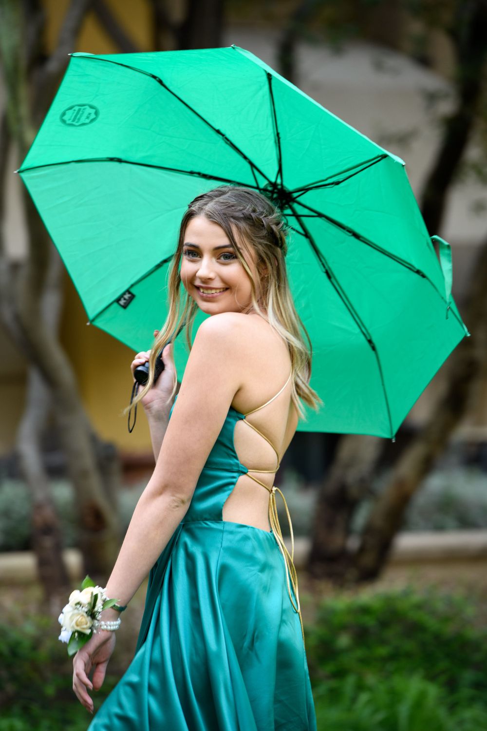 A girl posing for a Matric Dance photo shoot in Johannesburg