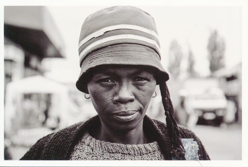 A candid photo of a lady in photo shoot in Soweto.
