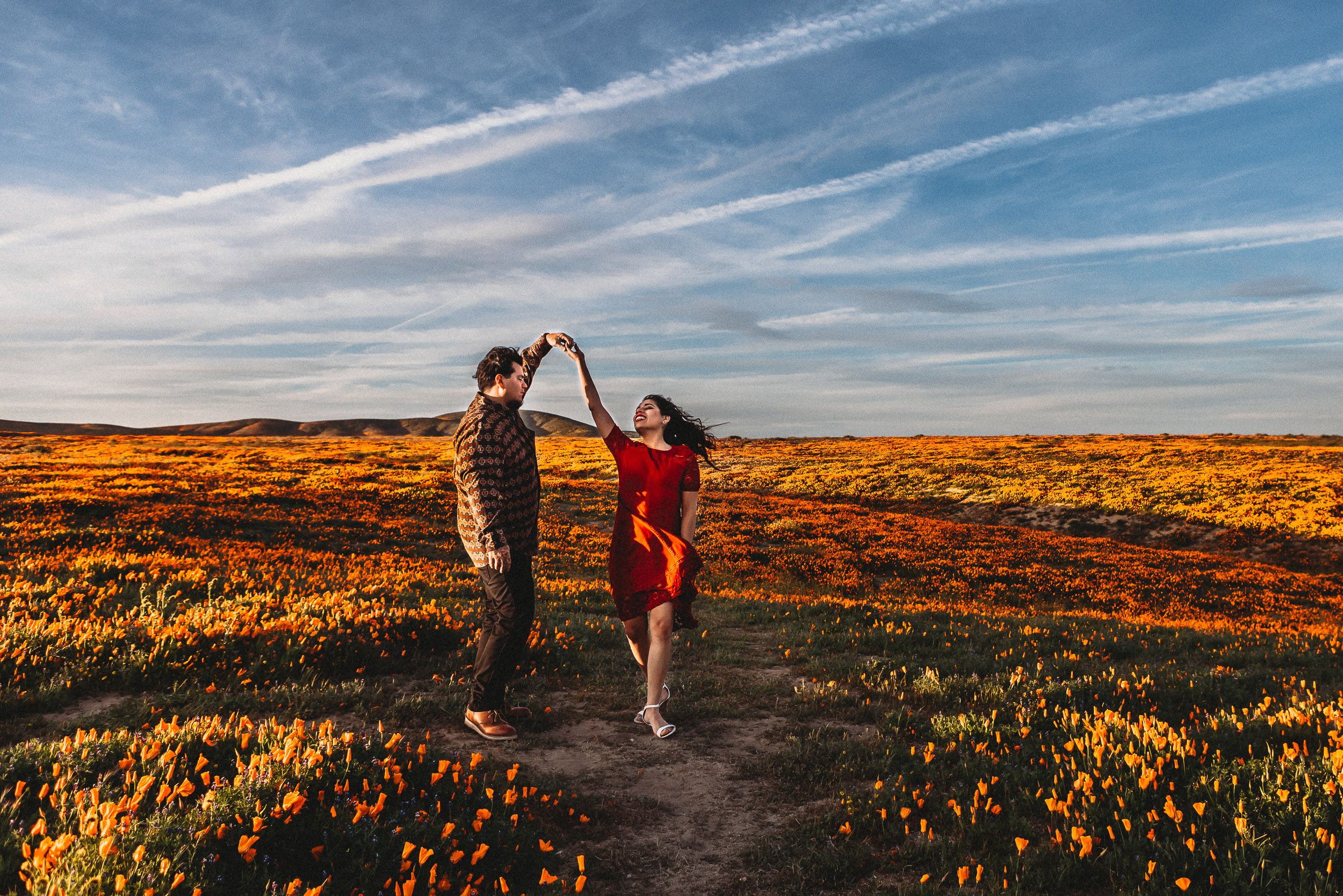 Southern California couples and engagement photographer High desert engagement photographer