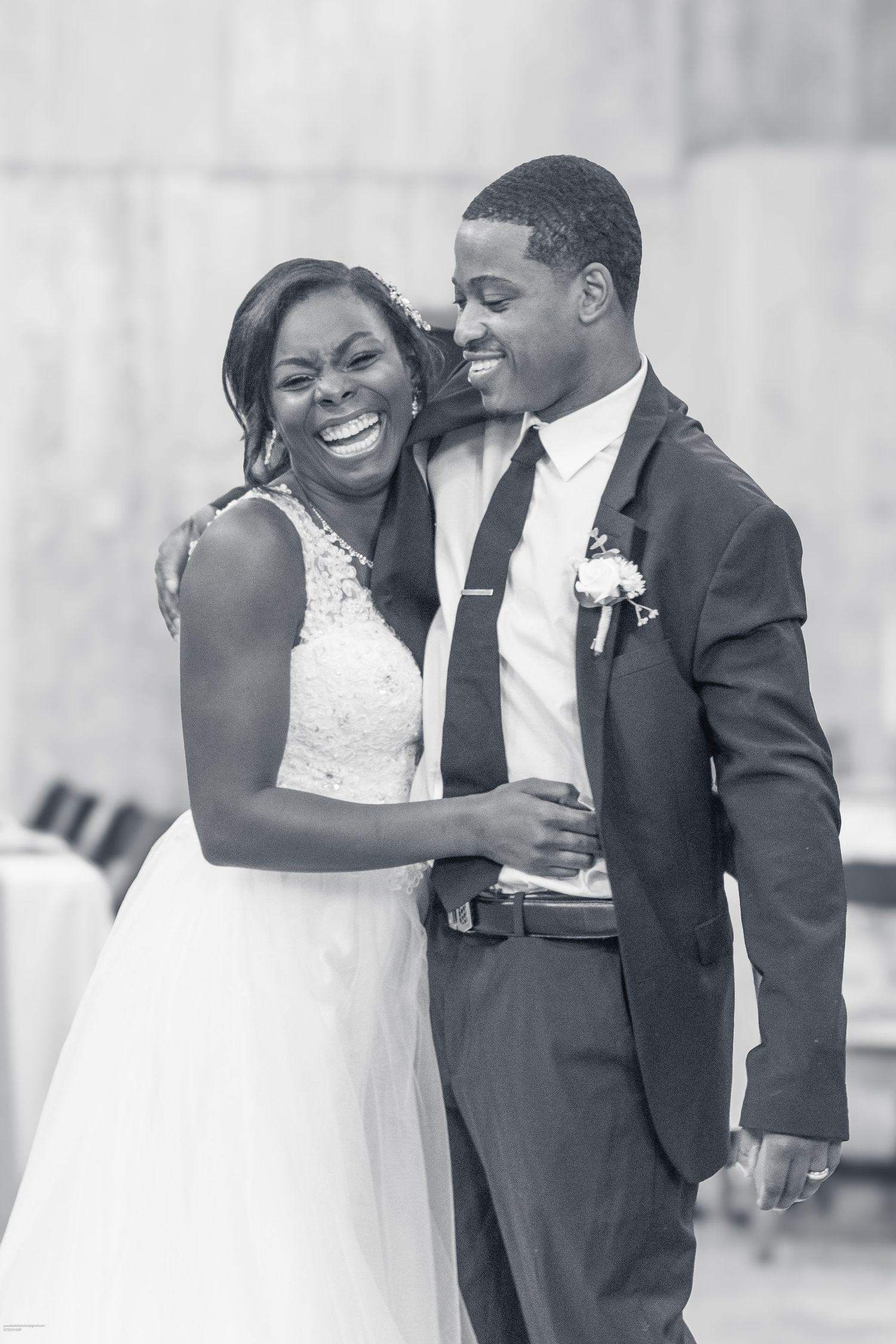 happy couple on their wedding day