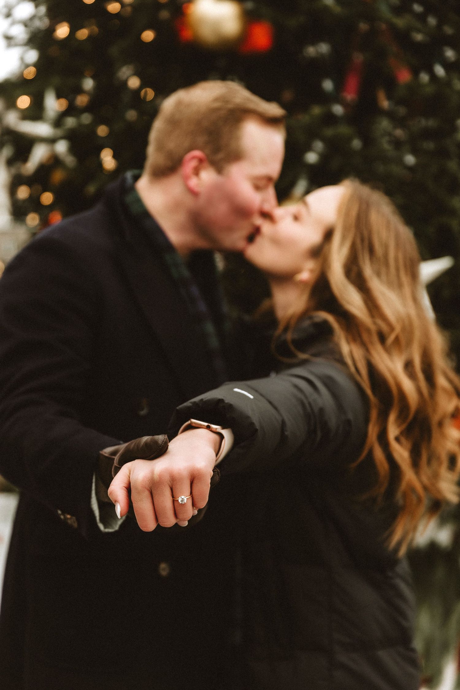 Quebec city surprise proposal engagement photography