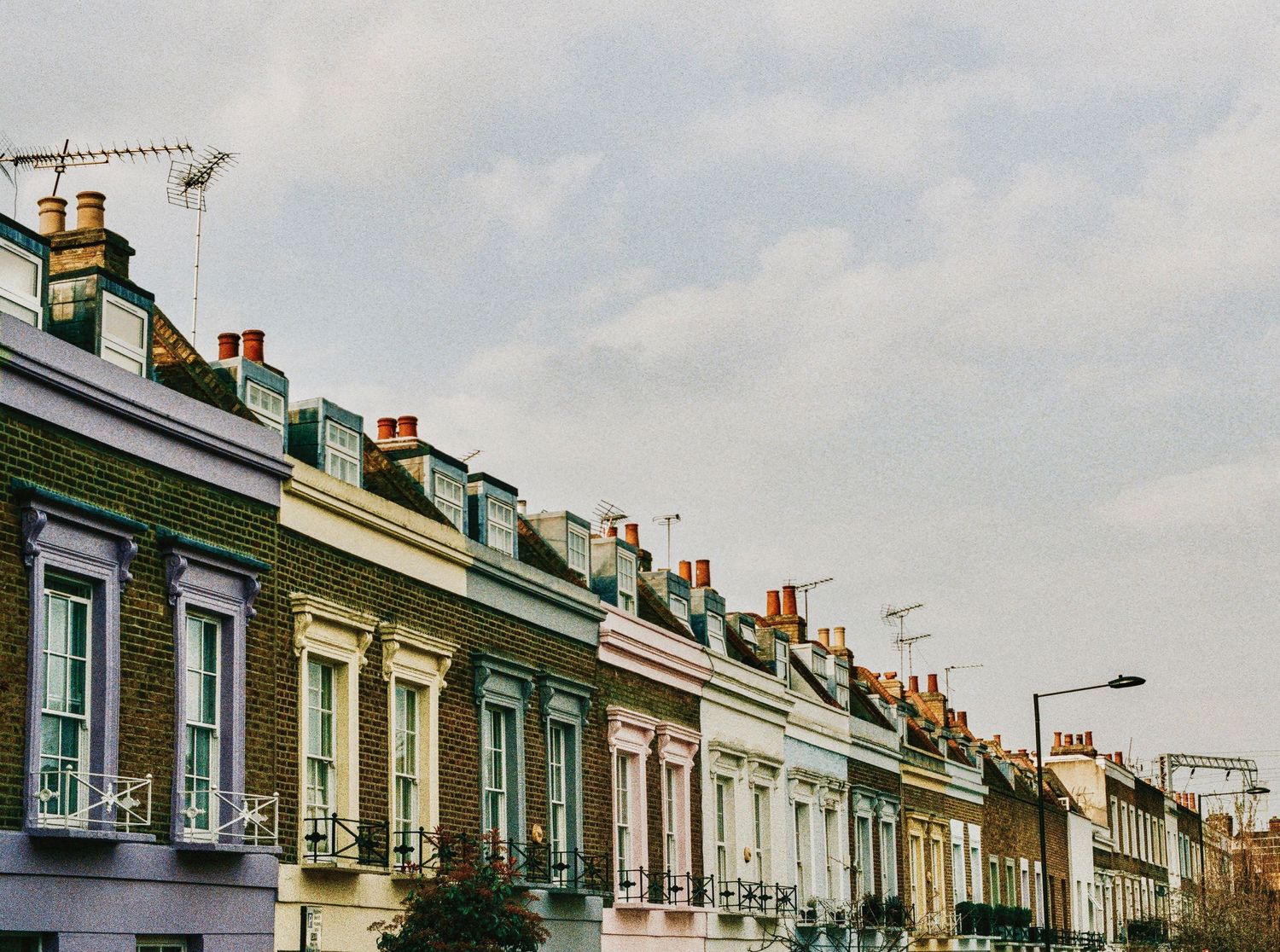 Notting Hill, London, England. Film, 2019. Landscape Photo. Travel Photography.