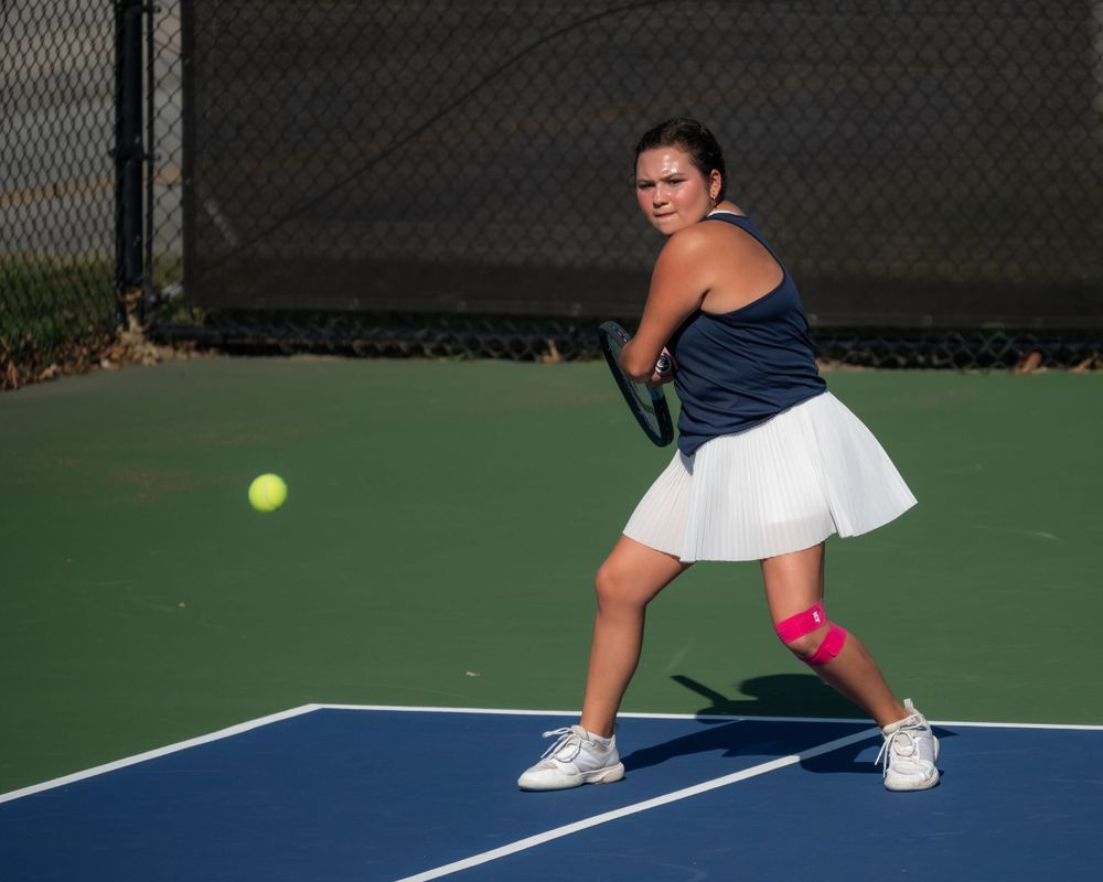 Teen Tennis player in action for Belton Honea Path Highschool, Upstate, Anderson, Belton South Carolina.