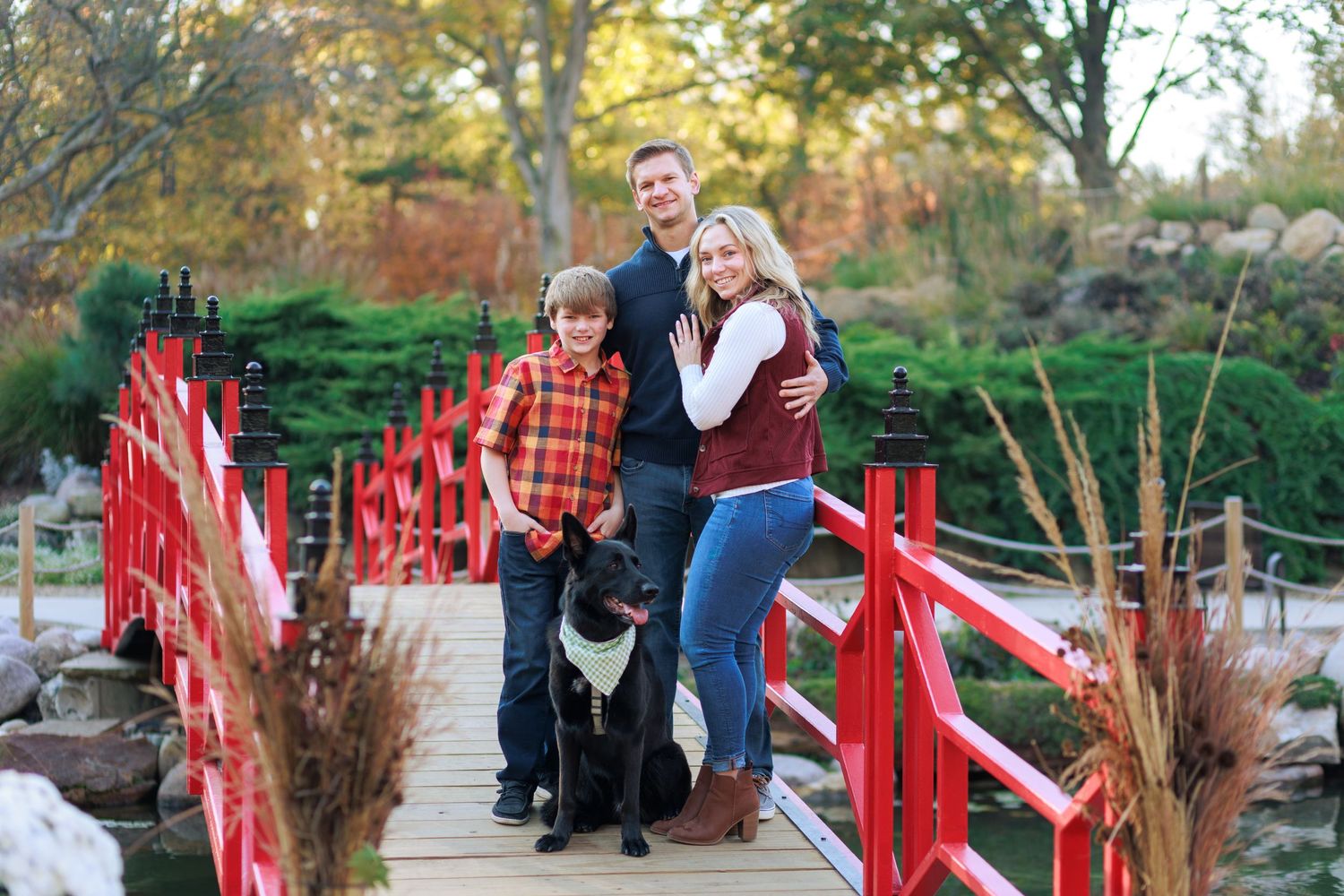 An engagement session turned family session near Champaign, Illinois.