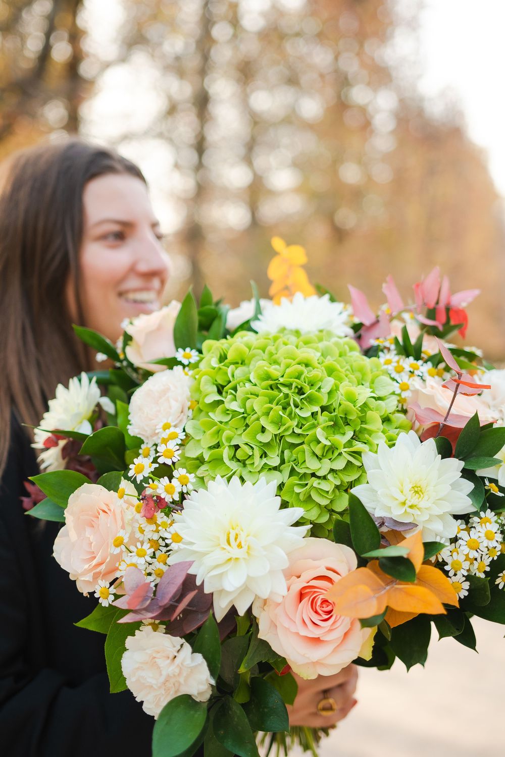 Un bouquet de fleurs d'un artisan fleuriste à Bruxelles au cinquantenaire