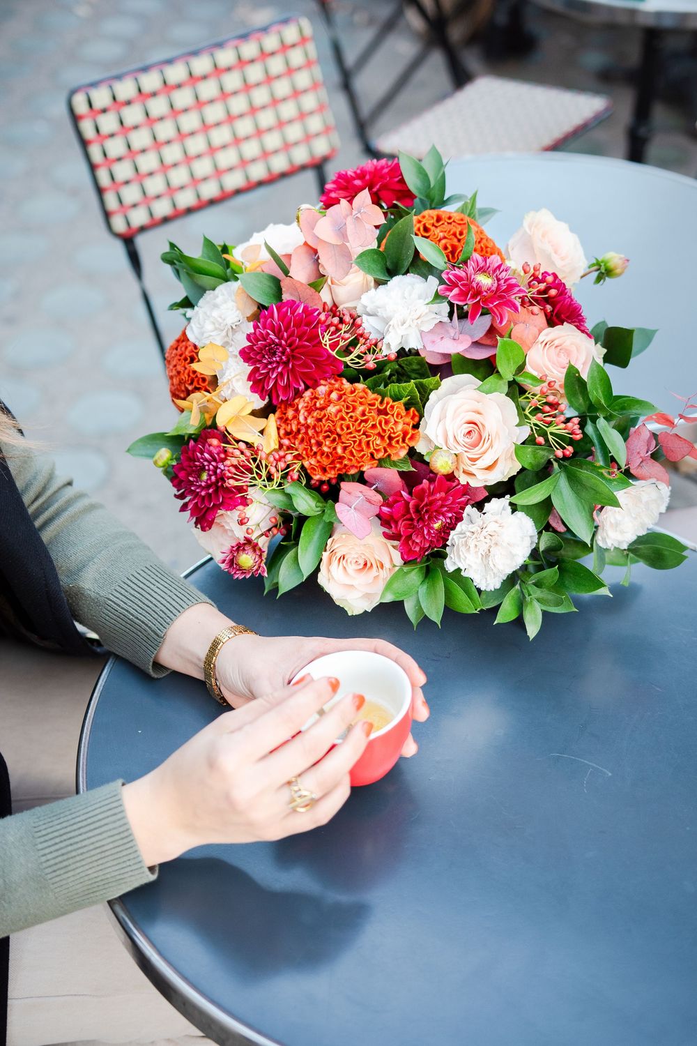 Un bouquet de fleurs d'un artisan fleuriste à Bruxelles