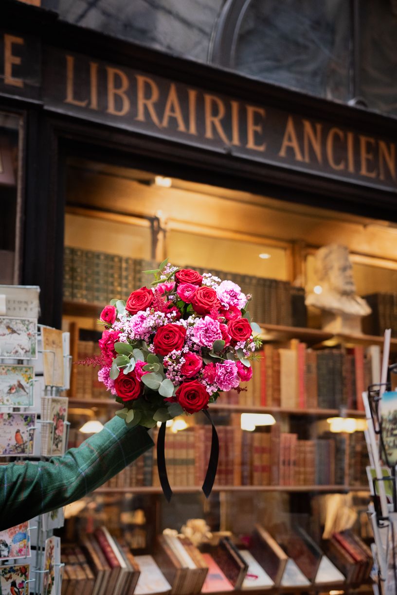 Un bouquet de fleur dans les galeries de la reine à Bruxelles