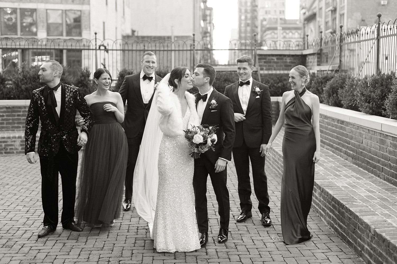 Bowery Hotel Wedding Photography, New York City, wedding party, maid of honor