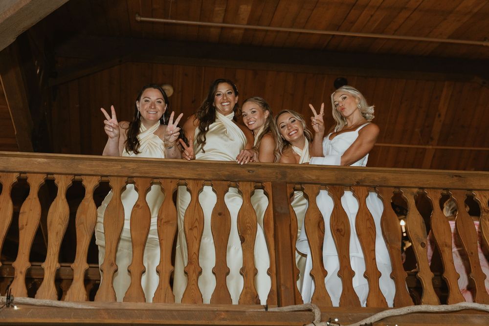 Bride and bridesmaids photos