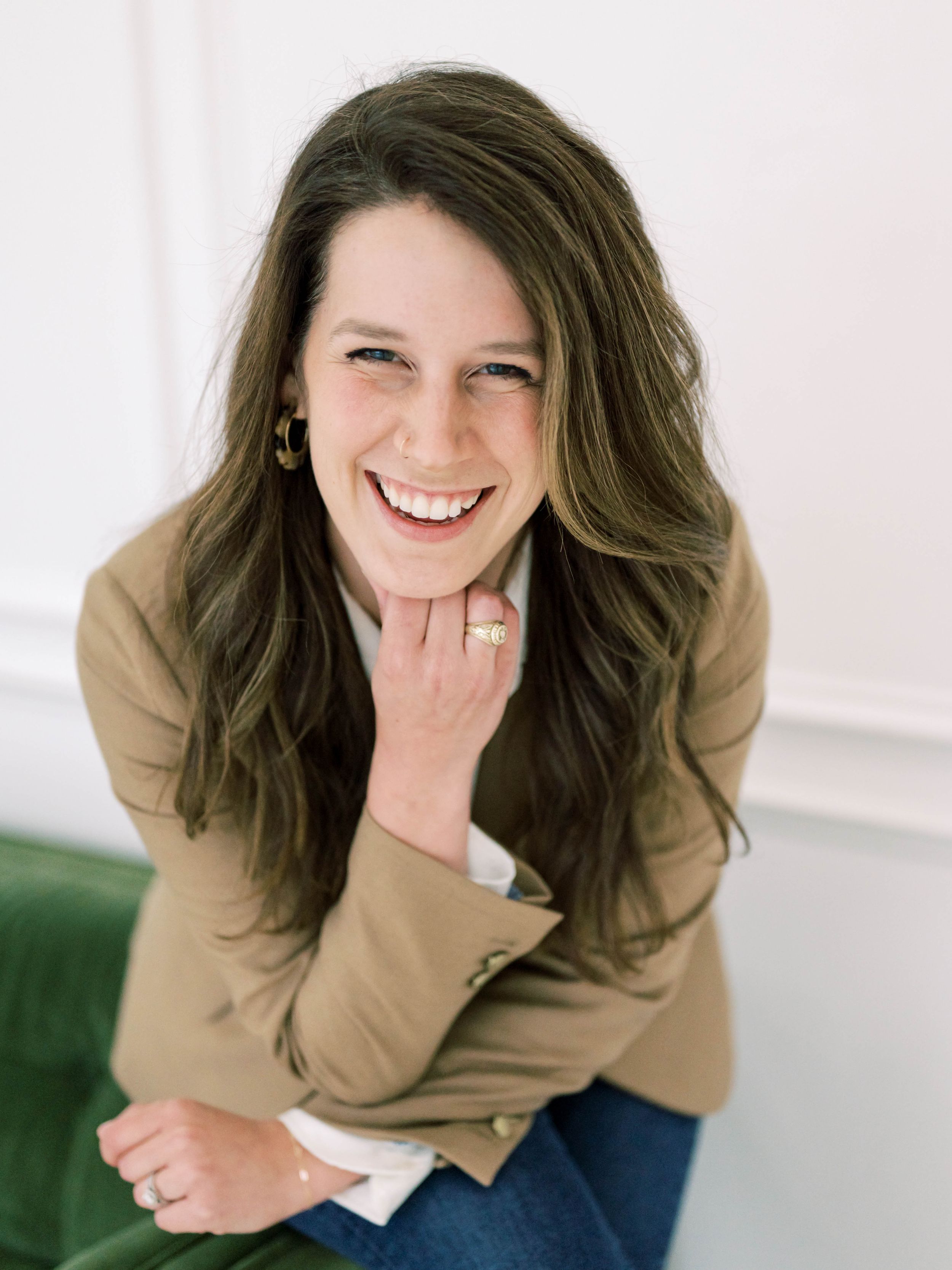 professional branding headshot of a girl smiling