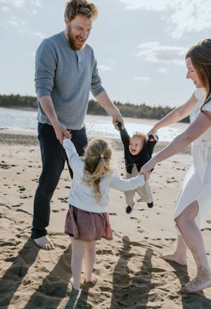 Lawrencetown Beach Family Sunset Session - Nova Scotia Photographer, Halifax Photographer