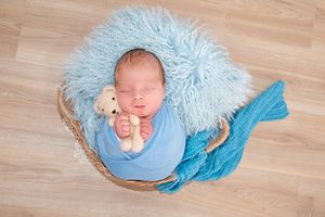 wrapped newborn photography