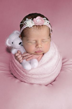 wrapped newborn photography