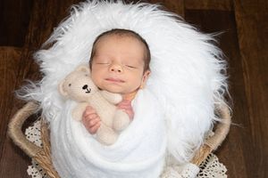 wrapped newborn photography