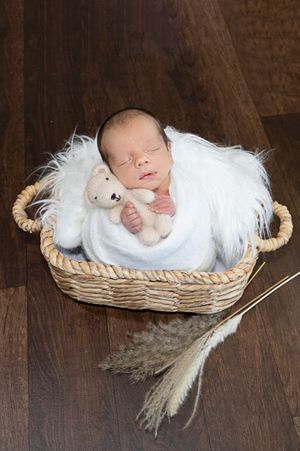 wrapped newborn photography