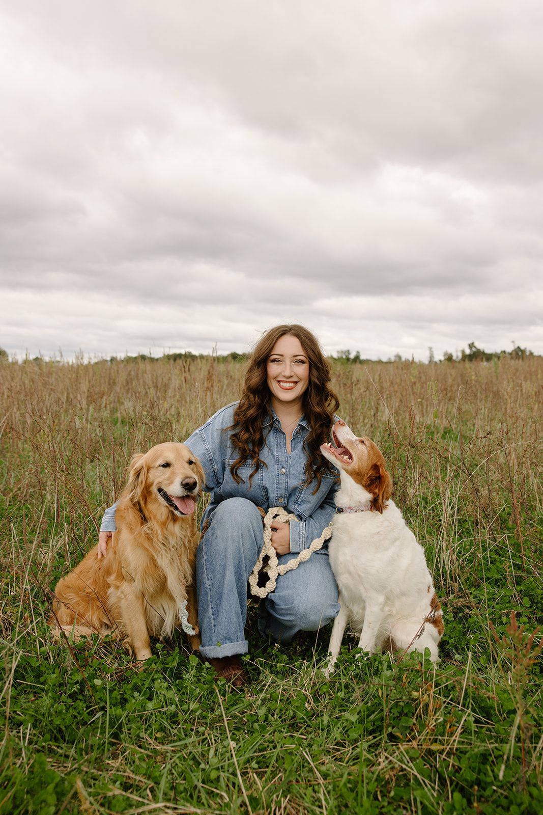 Kayla with her two dogs