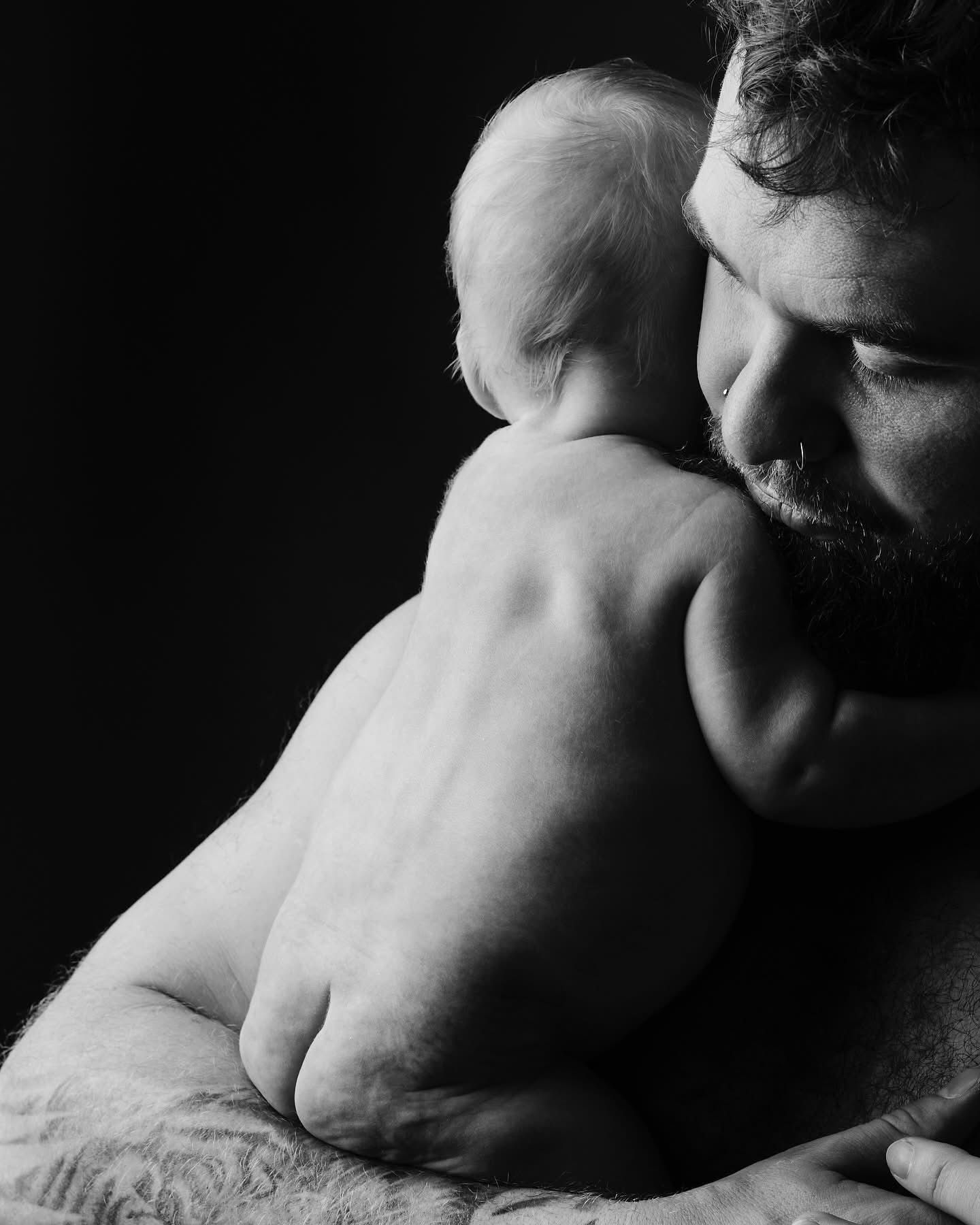 artistic newborn shot