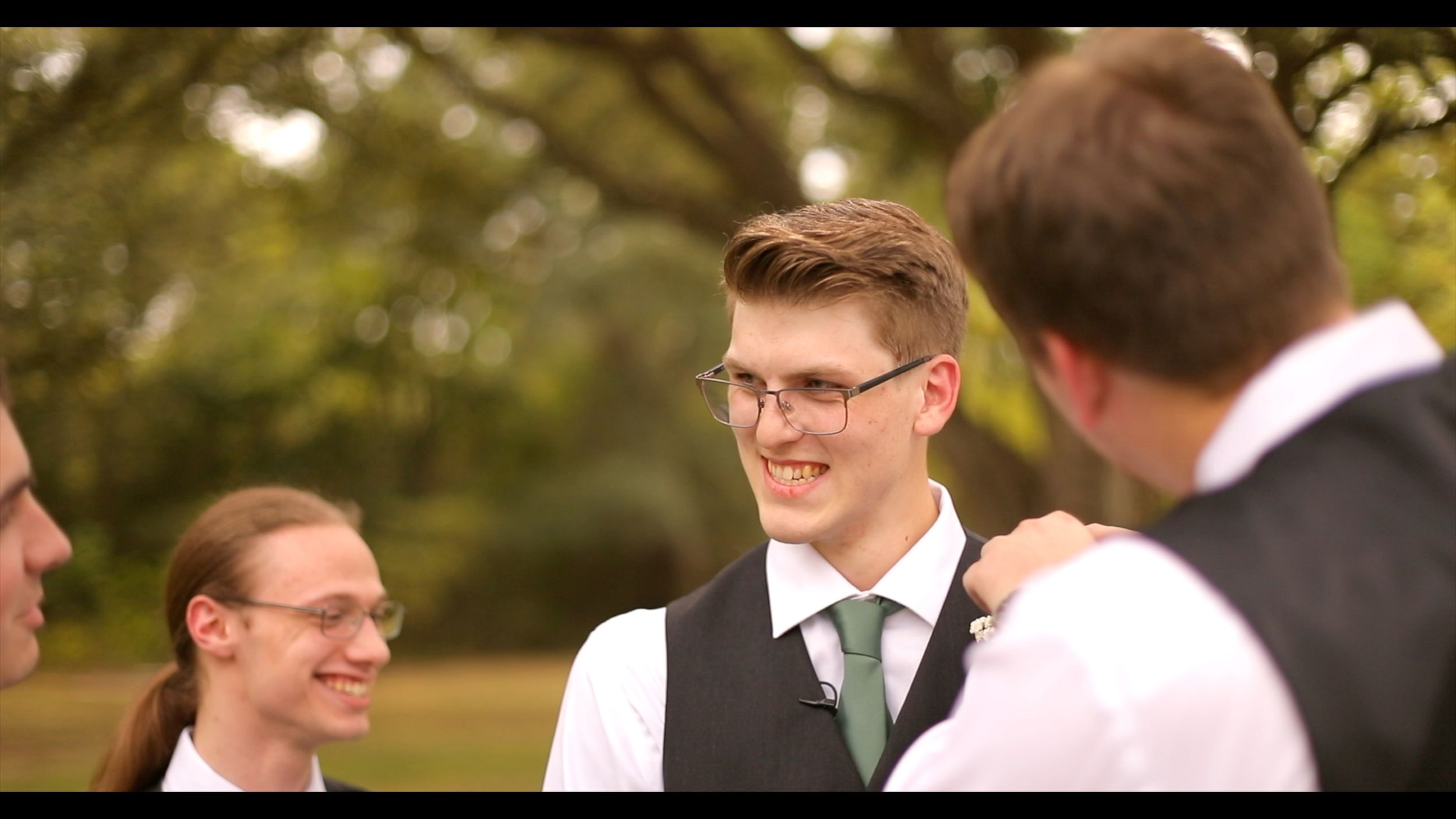 Groom Best Man Getting Ready Outdoor