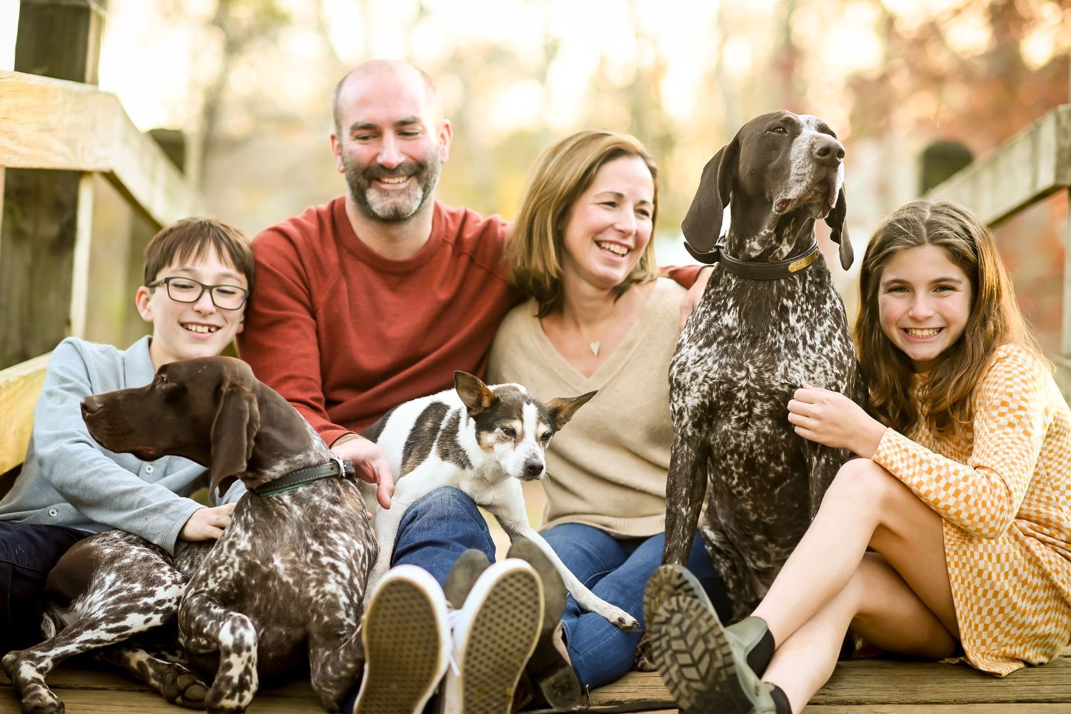 Fall Family Sessions in Valley Forge Park, featuring a Mother and Son.
