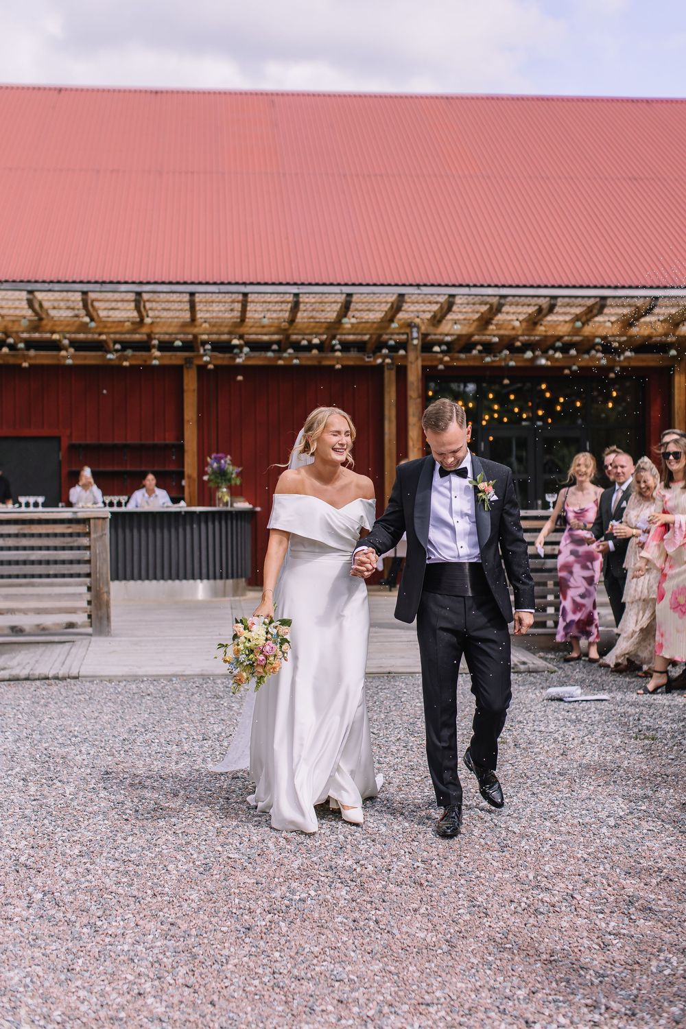Bröllopsfotografering, mingel, brusdskål