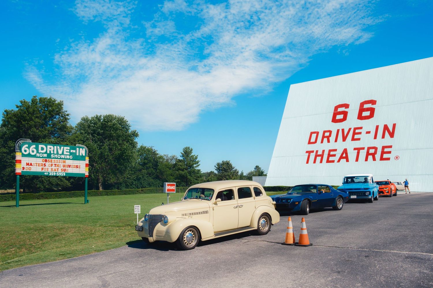 Route 66 Drive-In Theatre in Carthage, MO captured by David J. Manning. June 12, 2026.