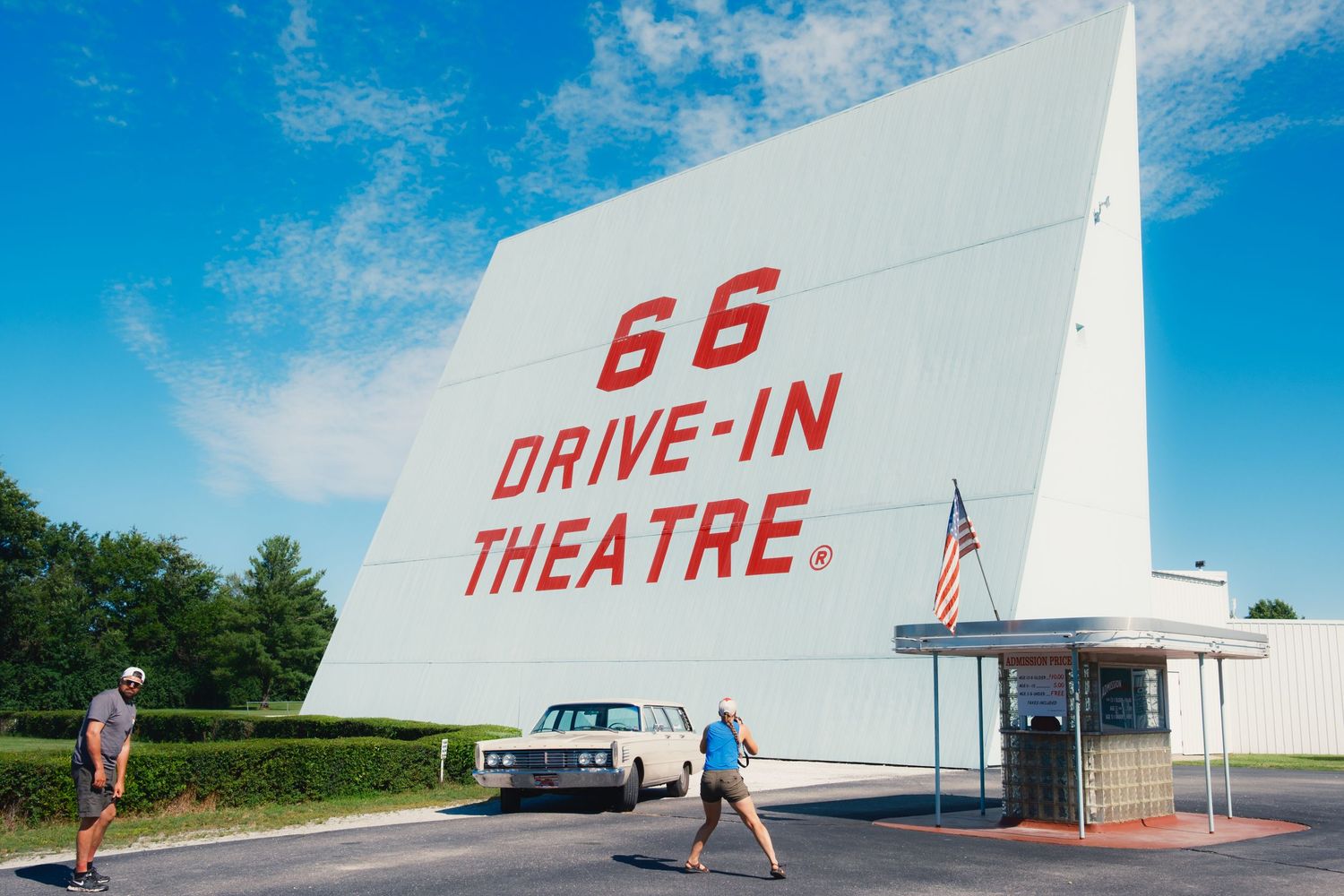 Route 66 Drive-In Theatre in Carthage, MO captured by David J. Manning. June 12, 2026.
